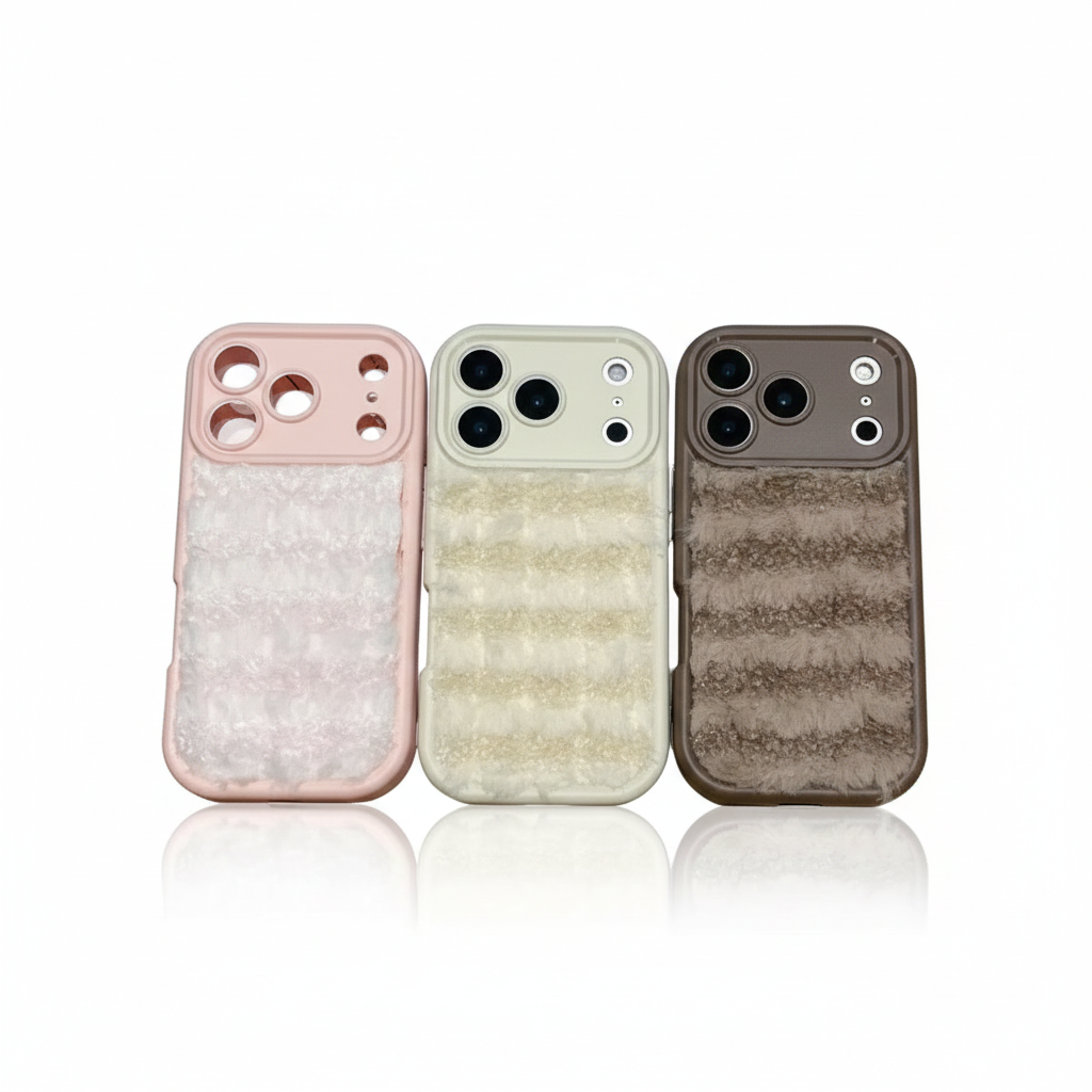 Luxury plush case for iPhone 17 &amp; 16 Winter