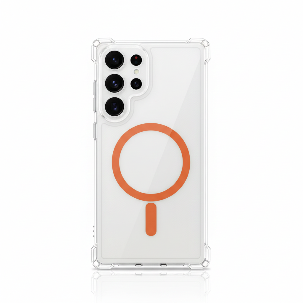 Transparentes Magnet Armor Case für Samsung Galaxy S25