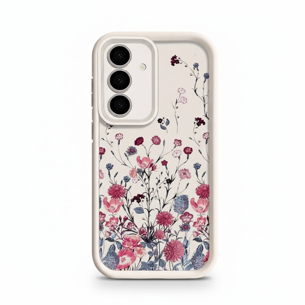 Elegant red floral case for Samsung Galaxy &amp; A series 