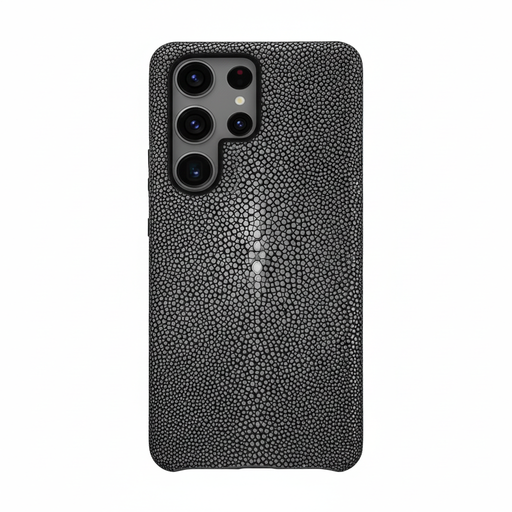 Genuine stingray leather case for Samsung S25 luxury