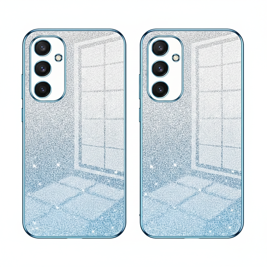 Luxury Glitter Gradient Silicone Case for Samsung S25