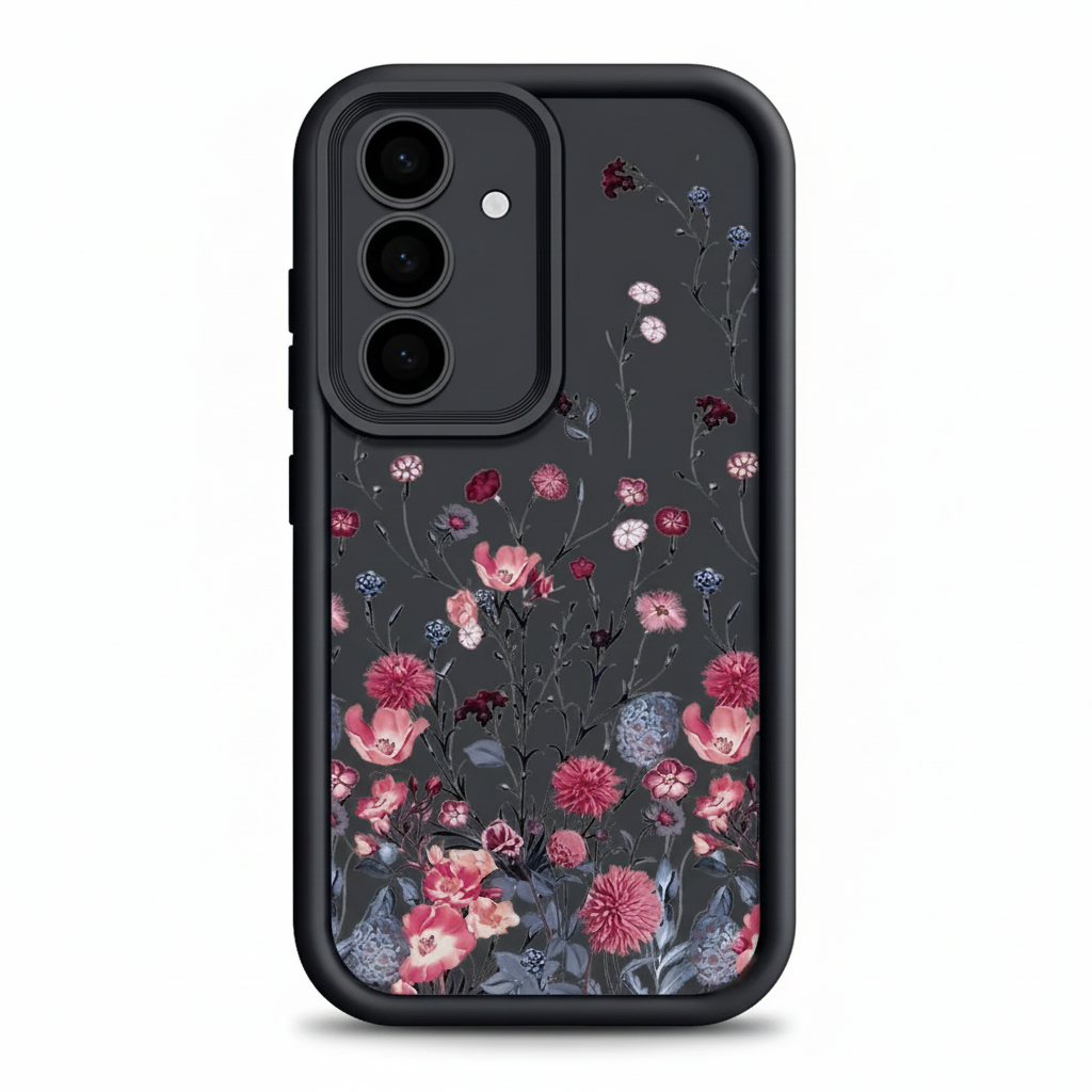 Elegant red floral case for Samsung Galaxy &amp; A series 