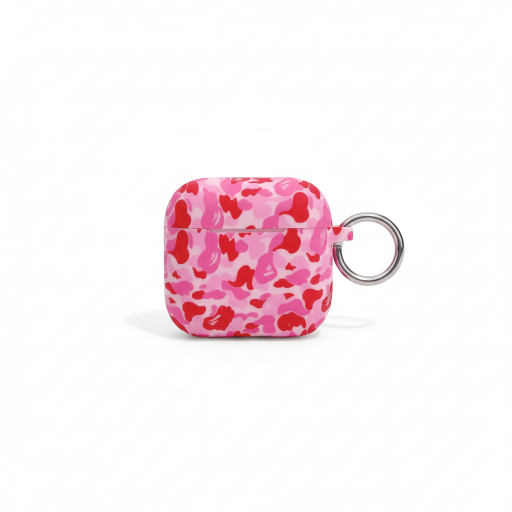 Camo Silikonhülle für AirPods 4 mit Schlüsselband