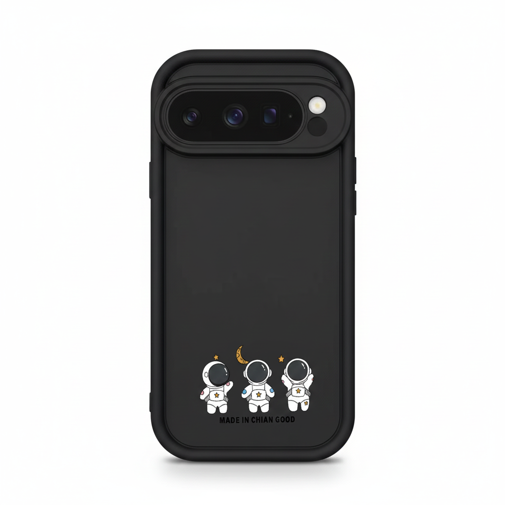 Cartoon silicone case for Google Pixel 9 Pro, shockproof