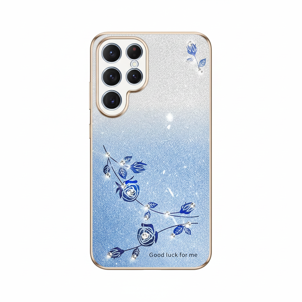 Eternal Flowers Glitter Case for Samsung S25 Ultra