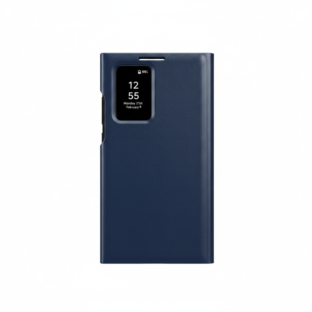 Minimalist leather card holder case for Samsung