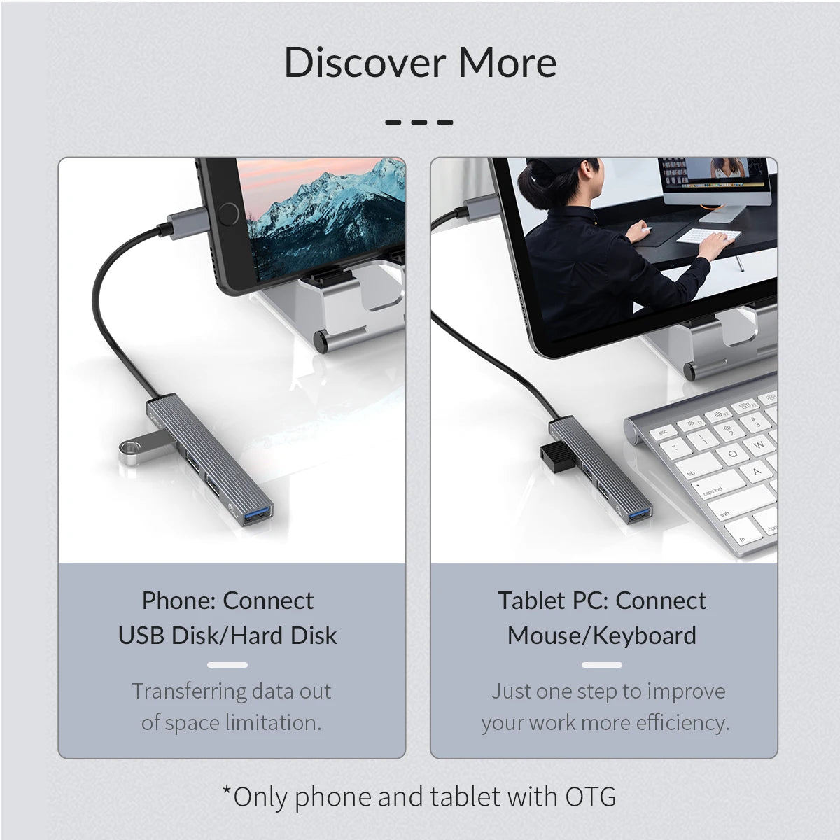 ORICO Aluminium USB-C HUB 4-Port