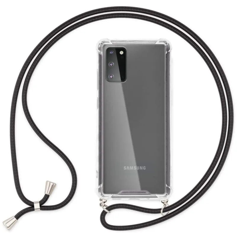 Klare Crossbody Lanyard Hülle mit Umhängeband