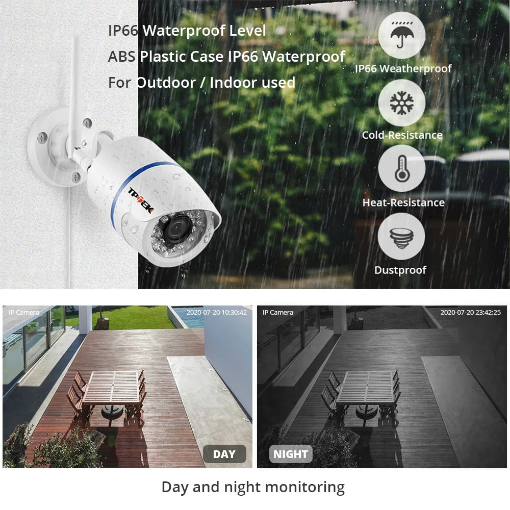 4MP WLAN Außenkamera mit HD Video und Nachtsicht