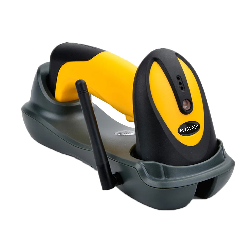 Wireless 2D barcode scanner with a 500 m range