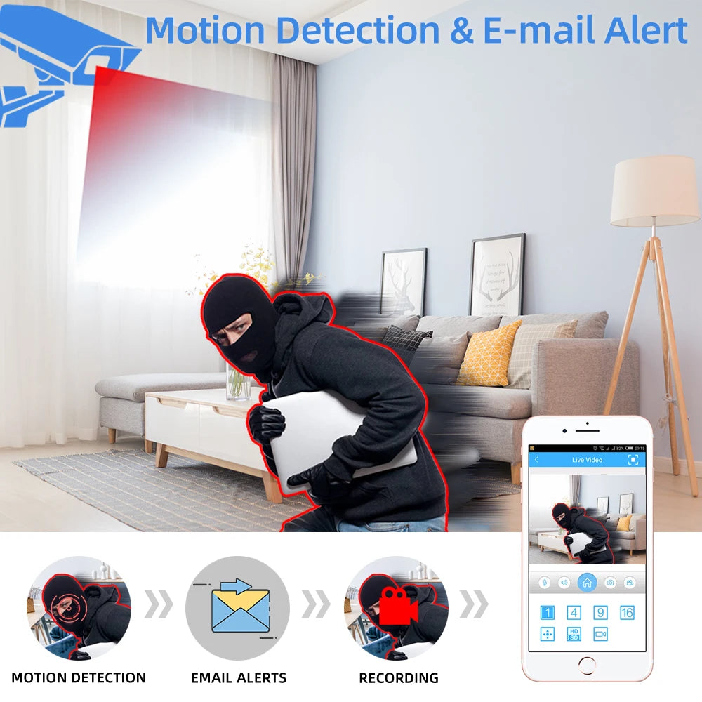 Outdoor IP Kamera 5MP WLAN Wasserdicht Smart Home