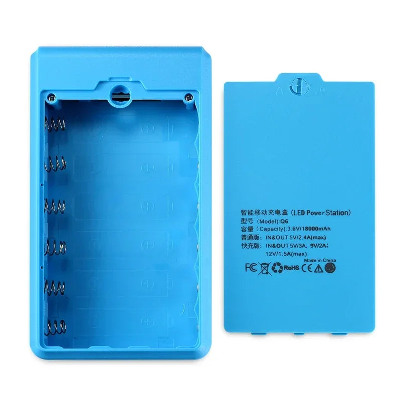 Tragbare DIY Powerbank Hülle 6x18650