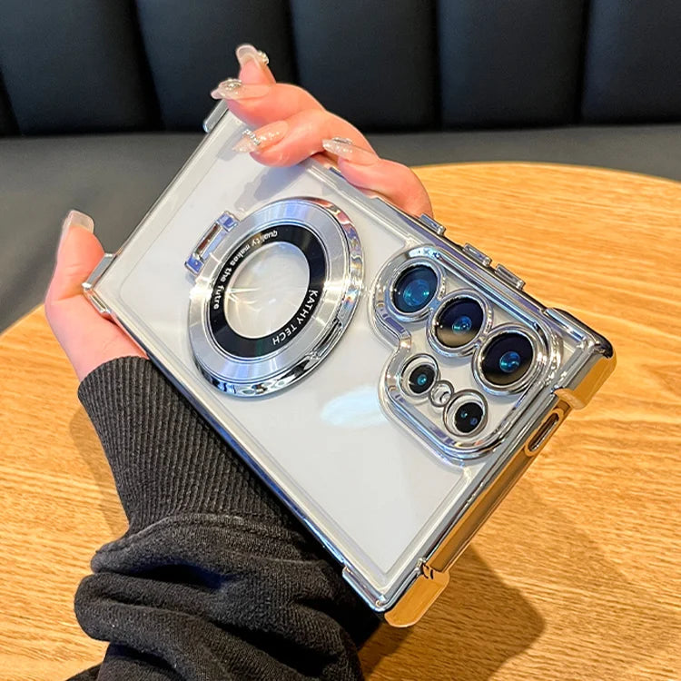 Samsung Luxus Magnet Hülle mit Ständer