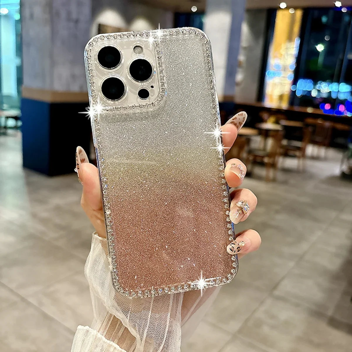 Transparente Diamant TPU Hülle für Samsung S25