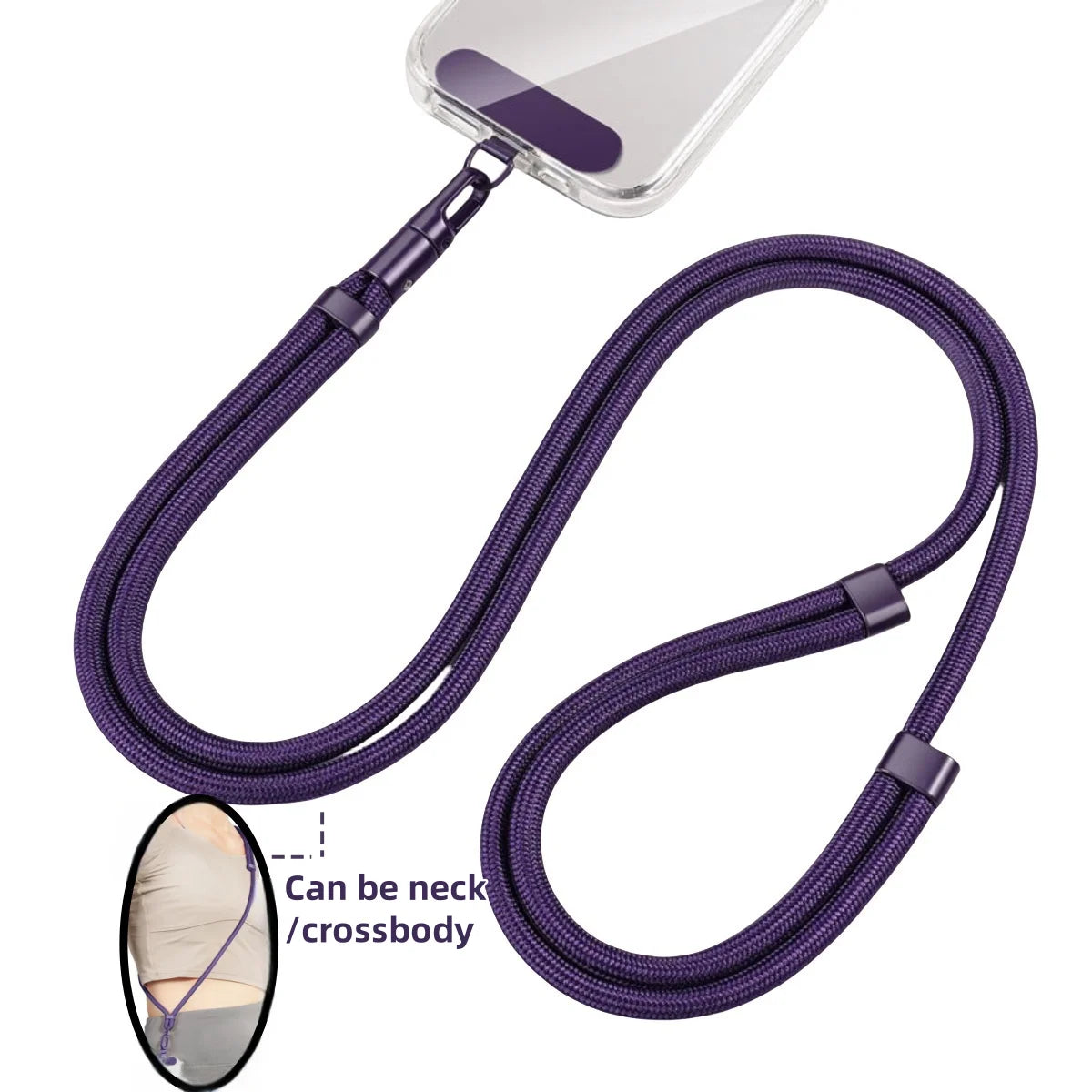 Verstellbares Telefon-Lanyard mit 360° Drehclip