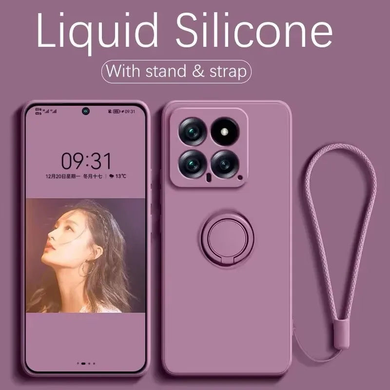 Luxus Silikon Magnet Handyhülle Stand