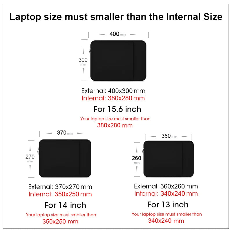 Laptoptasche 13–15,6 Zoll MacBook