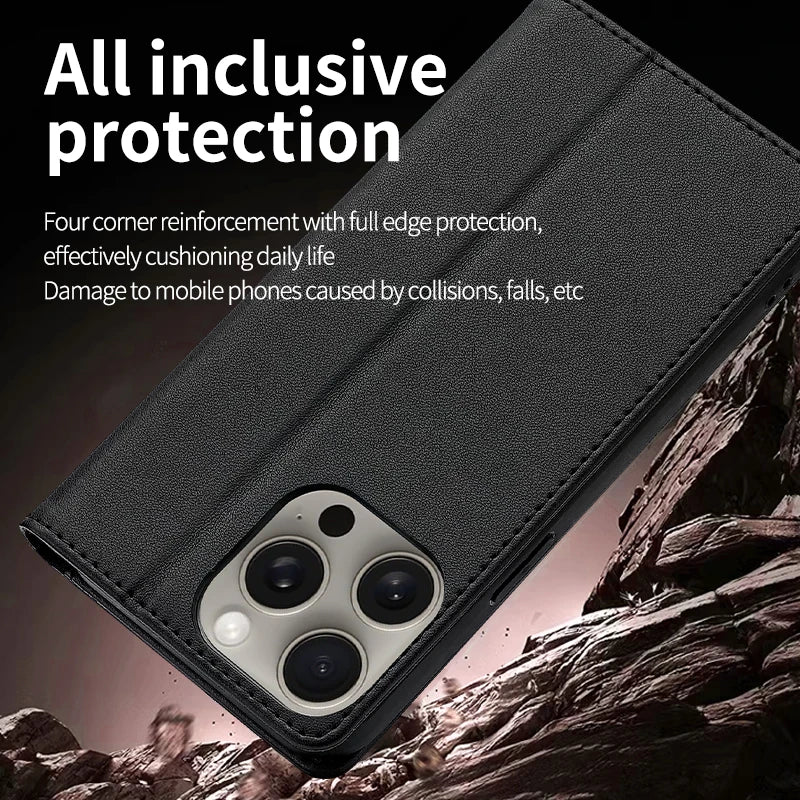 Luxus Lederhülle mit Kartenfach Xiaomi