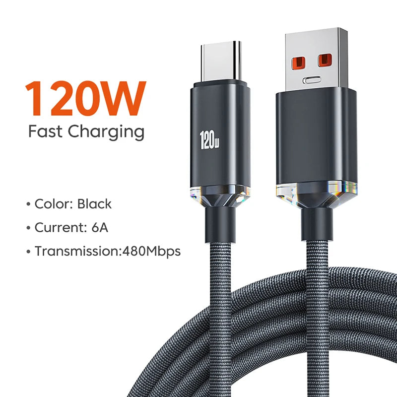 NNBILI 120W USB Typ-C Schnellladekabel