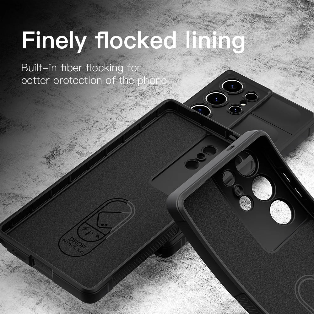 Matte Silikonhülle stoßfest für Samsung Galaxy