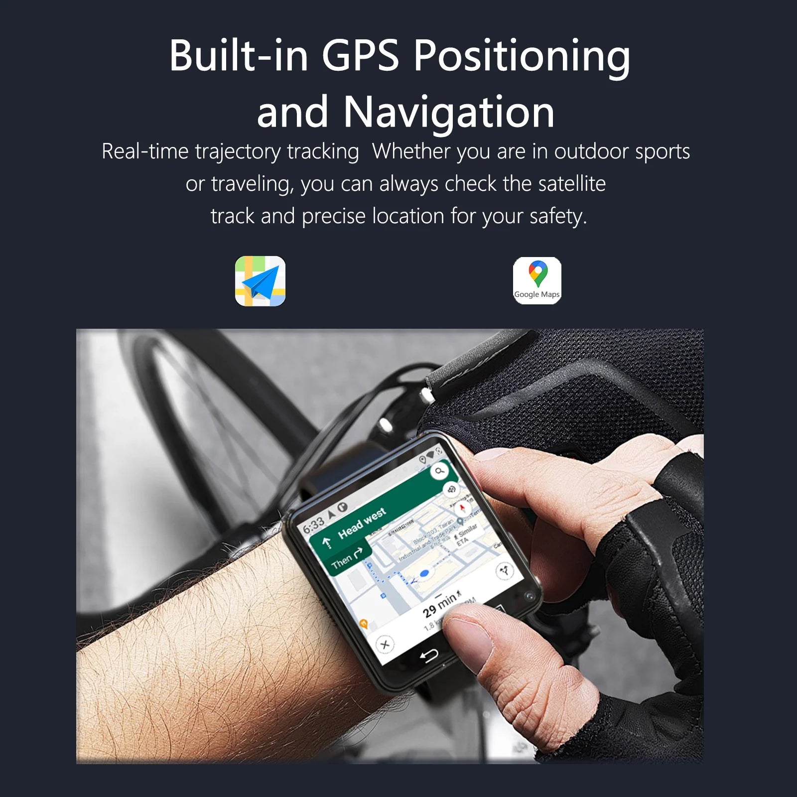 4G Smartwatch mit großem Display und Dual Kamera