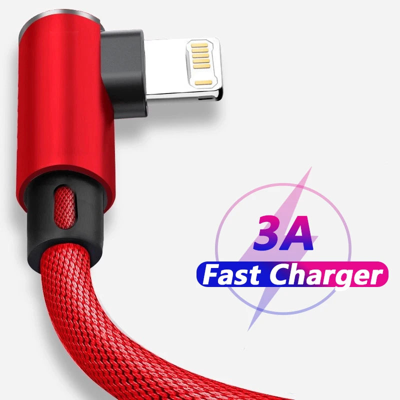 90° USB Kabel iPhone 14 13 12 11 Pro Max