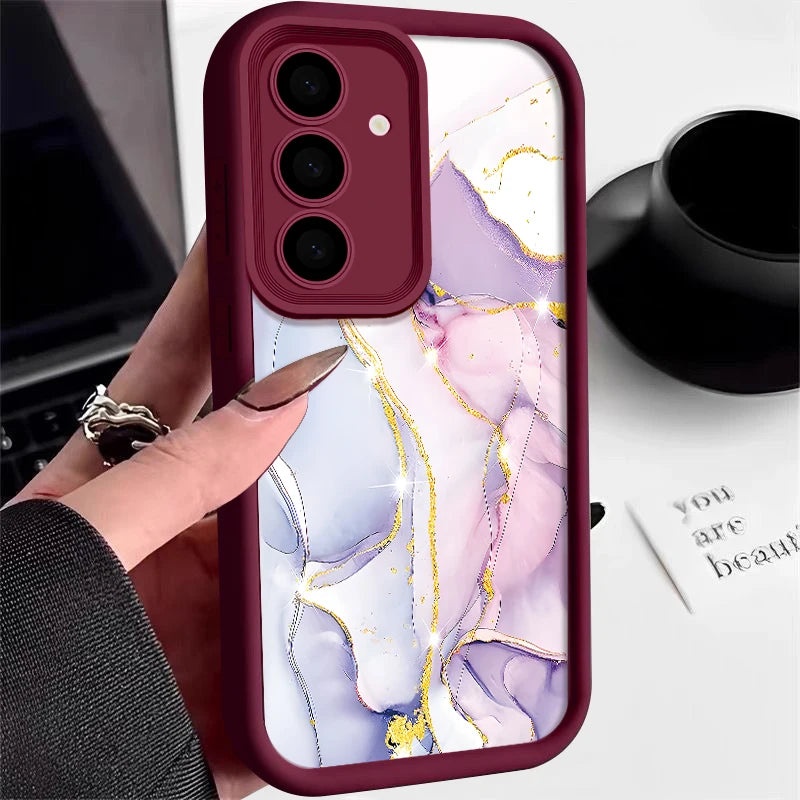 Elegante Marmorhülle für Samsung Galaxy Soft Design