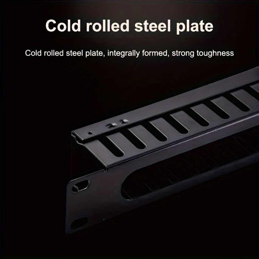 1U 19 Zoll Metall Kabelmanagement Rack 12/24 Ports