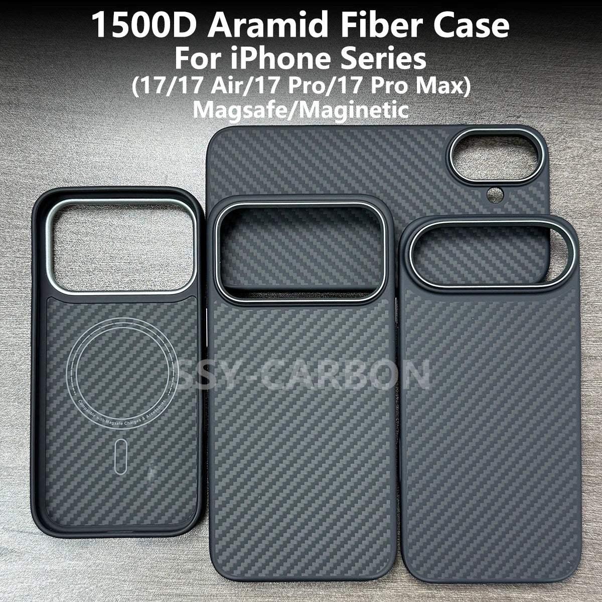 Echte Kohlefaser Hülle für iPhone 17 Serie