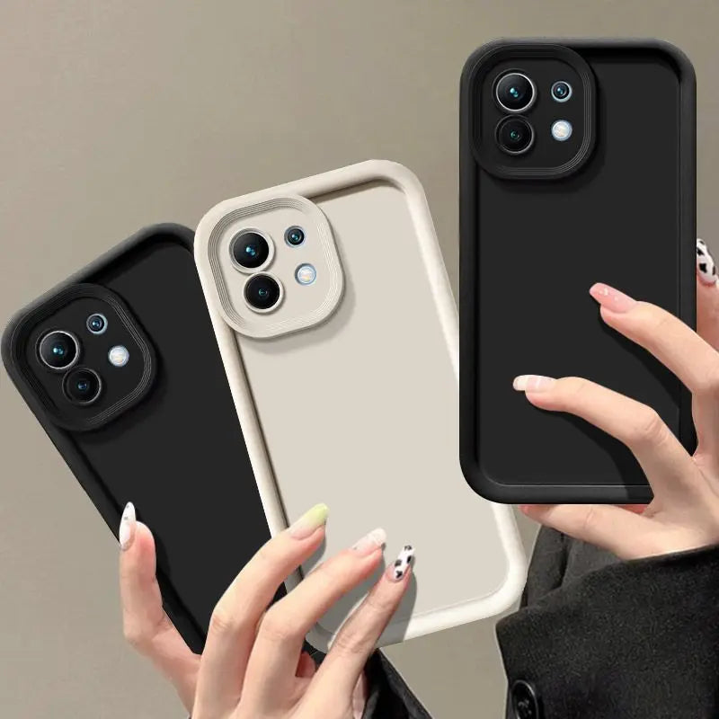 Weißes Silikon Case für Xiaomi 11 Lite 5G NE
