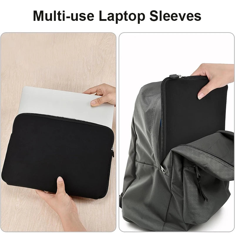 Schwarze Laptop-Hülle 11–15,6 Zoll