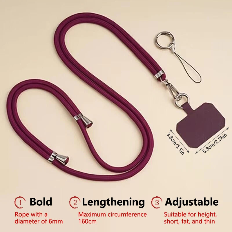 Universal Crossbody Lanyard mit Clip, lang