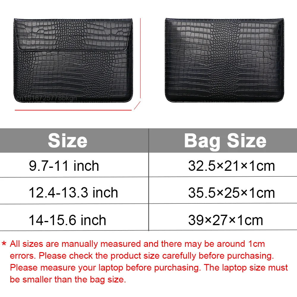 PU Laptoptasche für MacBook & Notebook