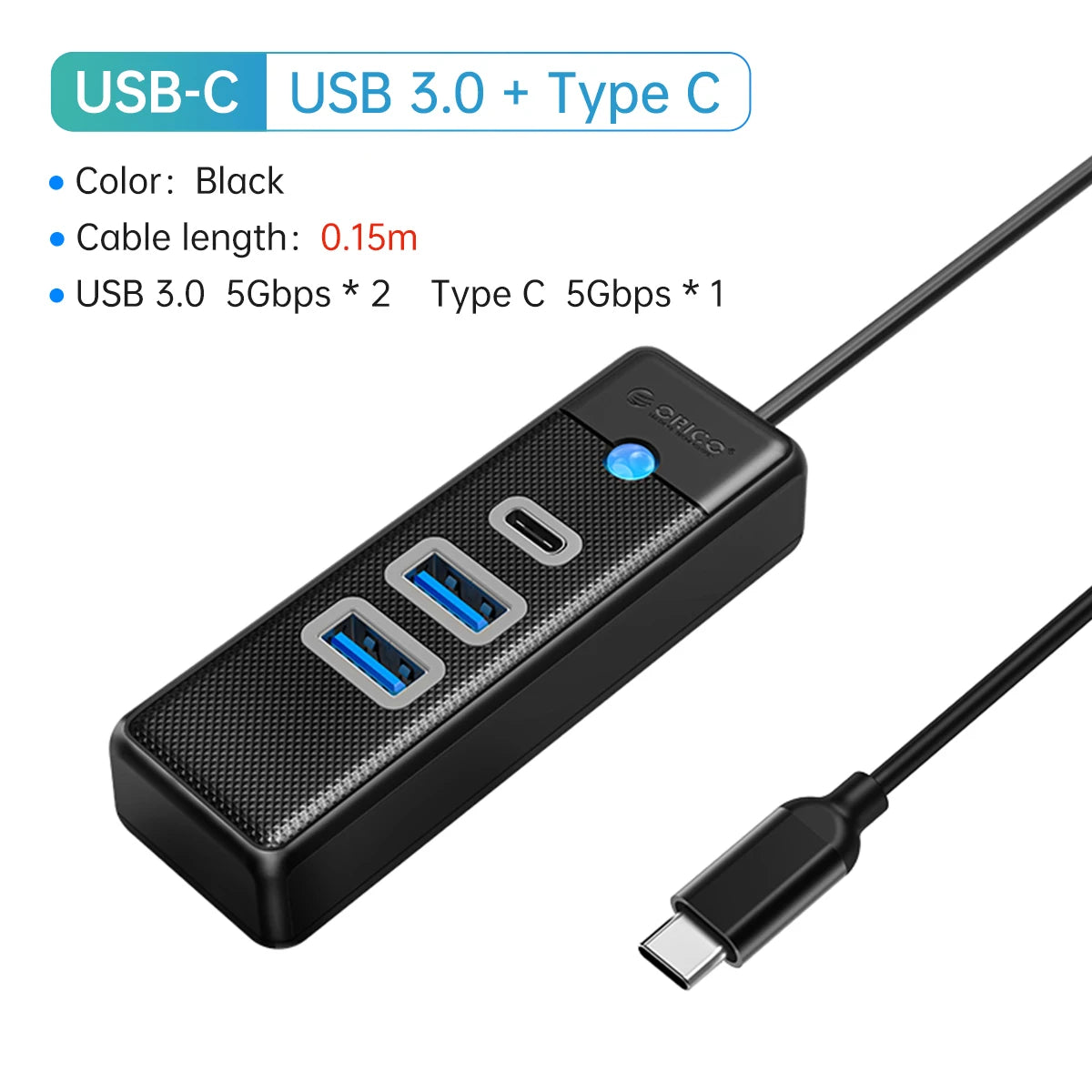 ORICO USB 3.0 HUB 4-Port Typ-C Splitter