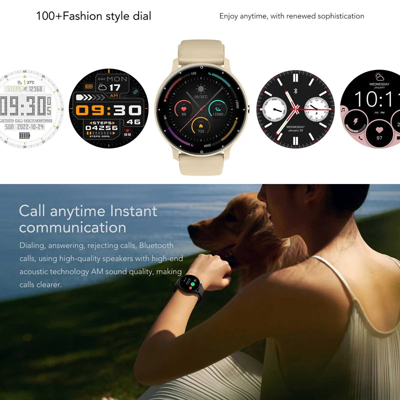 Ultraleichte Herren Smartwatch 2025 mit Bluetooth-Anruf