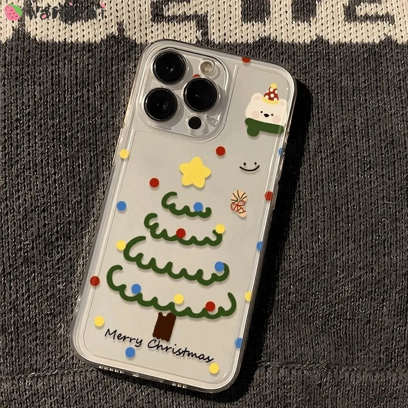 Weihnachtliche Bären Handyhülle Klar für Google Pixel 9 und 9A