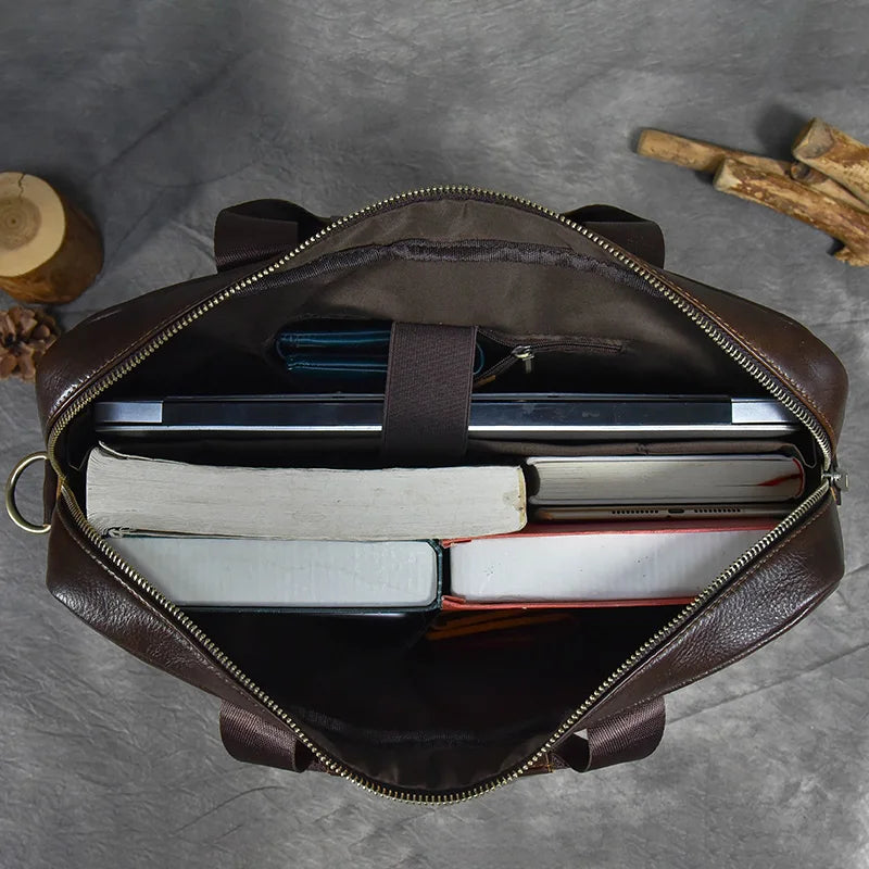 Aktentasche Leder für 15,6 Zoll Laptop