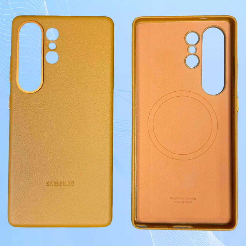 Premium Lederhülle für Samsung S25 Ultra Magnetisch