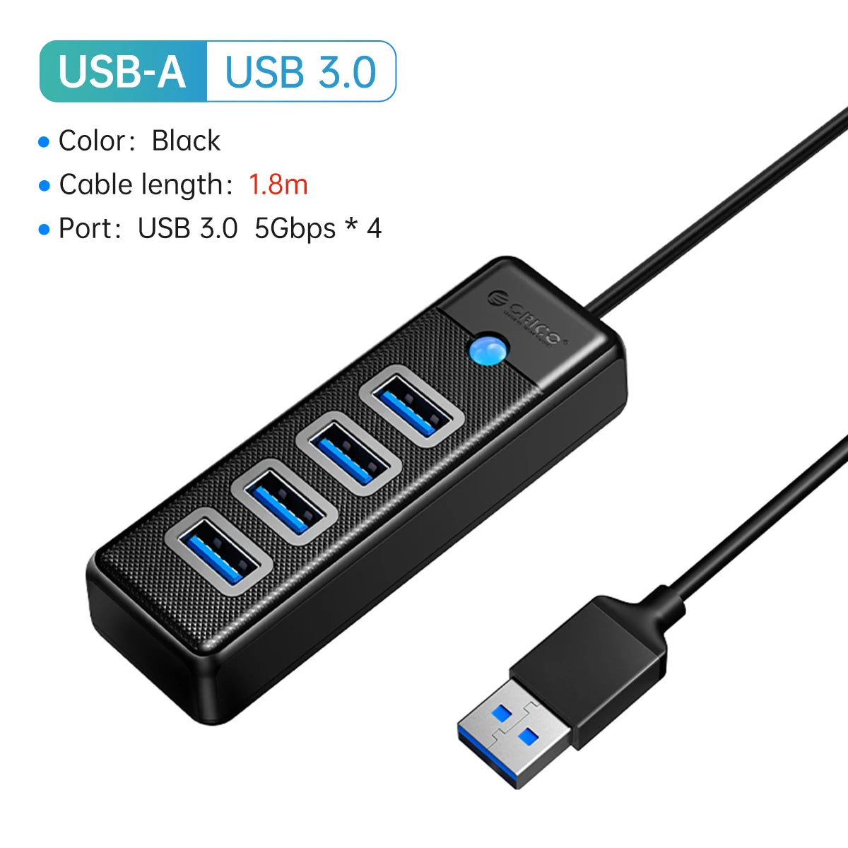 ORICO USB 3.0 HUB 4-Port Typ-C Splitter