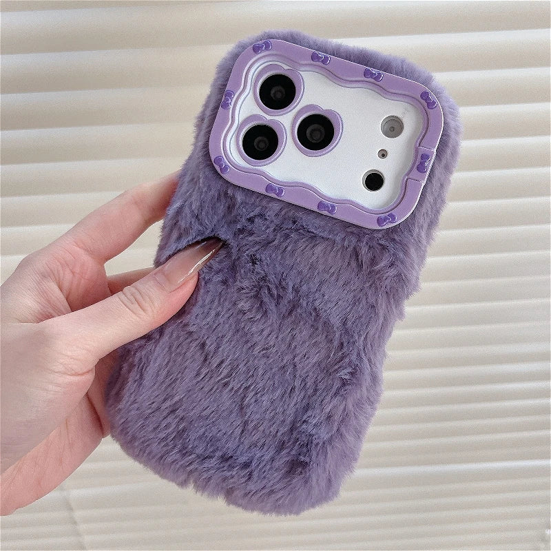 3D Plüsch Hülle für iPhone 17 Stoßfest Winter