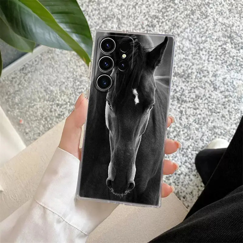 Galoppierende Pferde Hülle für Samsung Galaxy S25 Ultra