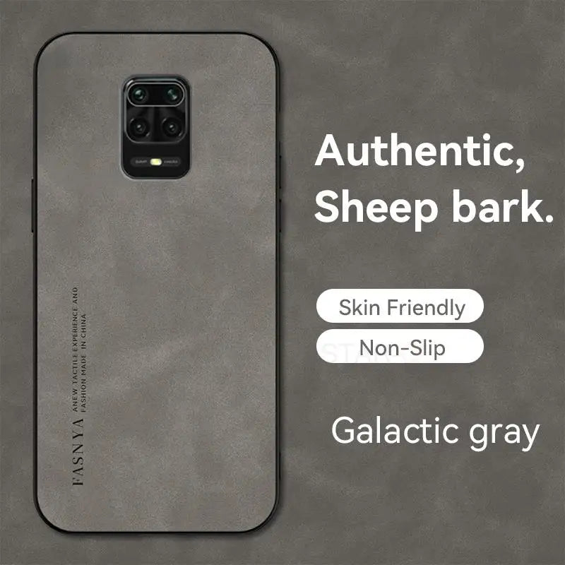 Luxus Schafsleder Hülle für Redmi Note 9