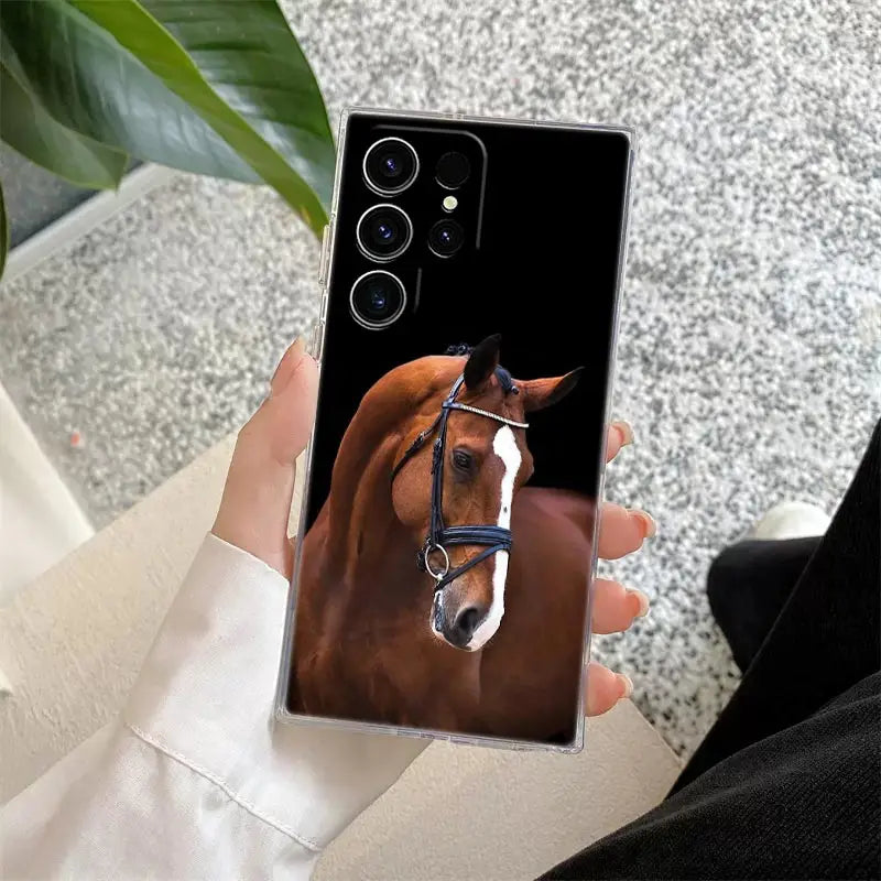 Galoppierende Pferde Hülle für Samsung Galaxy S25 Ultra