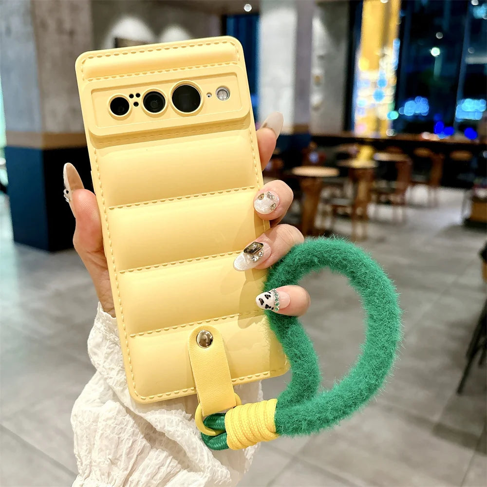Modische TPU-Hülle mit Lanyard für Pixel 8