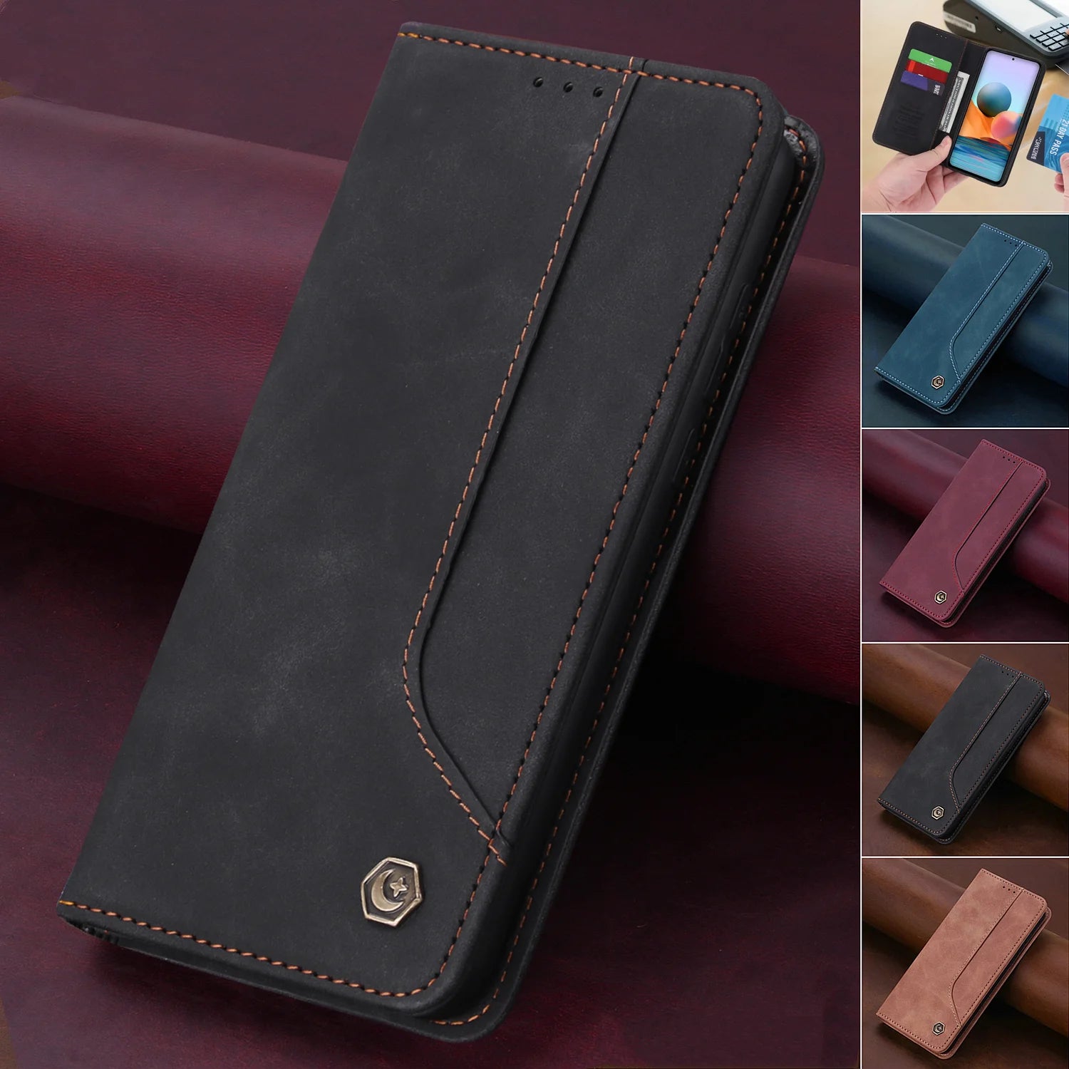 Ledertasche für Xiaomi & Poco Modelle