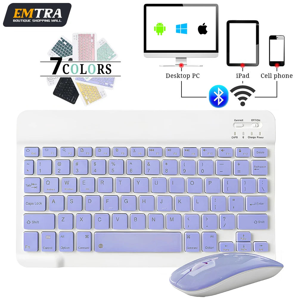 Mini Bluetooth Tastatur Maus für Tablet & Handy