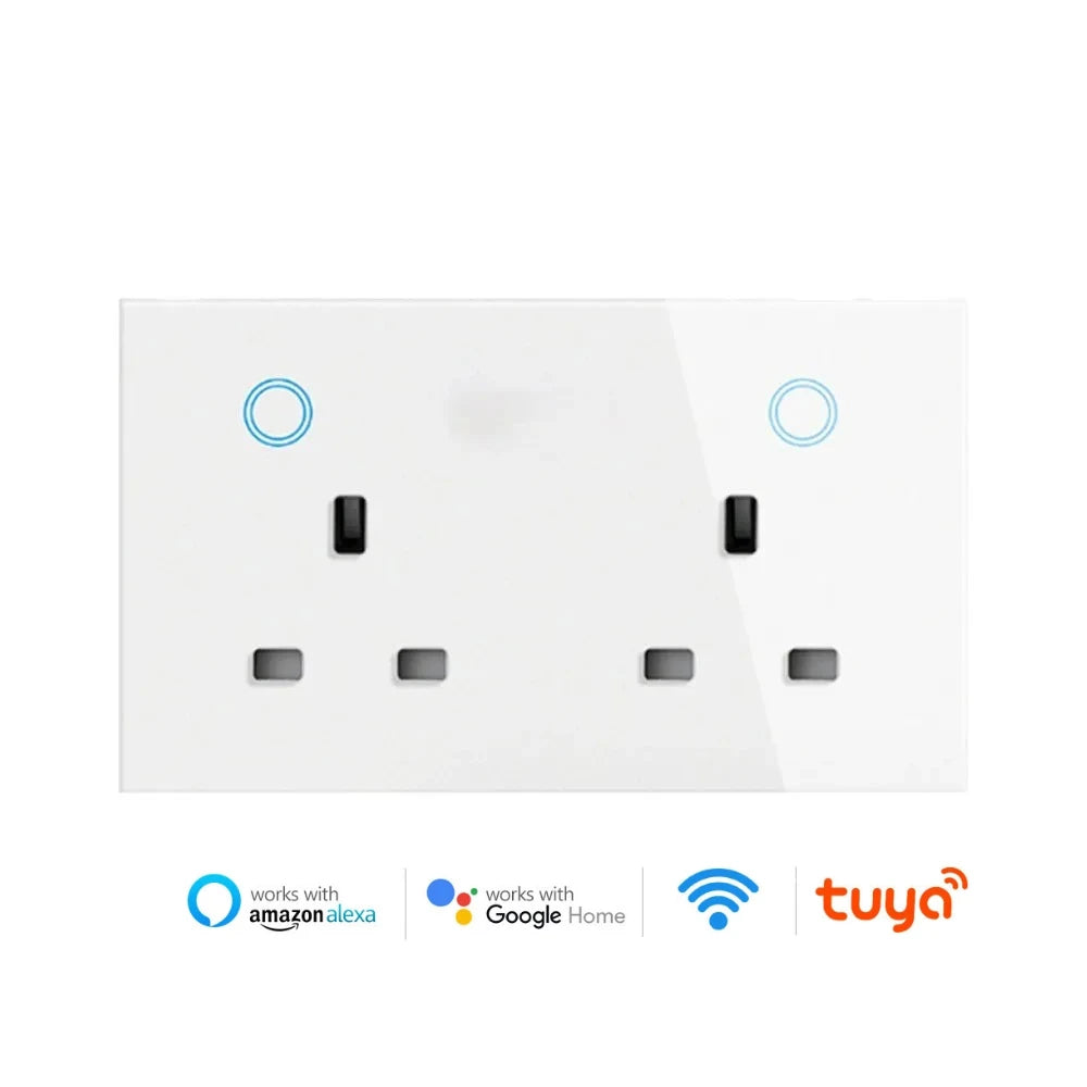 Smart WiFi socket UK Dual with USB-C 20W
