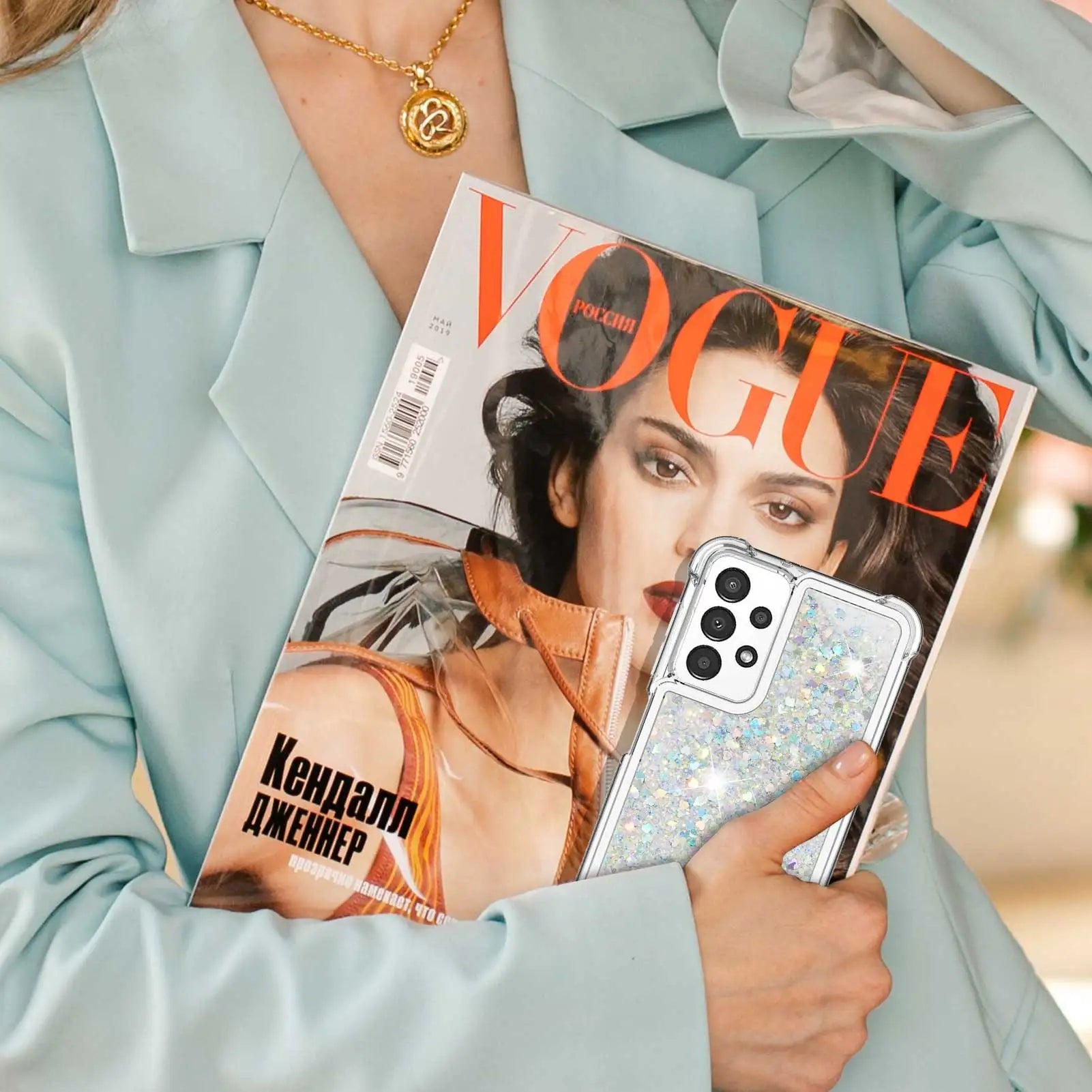 Klare Bling Glitter Treibsand Hülle für iPhone 17 Pro