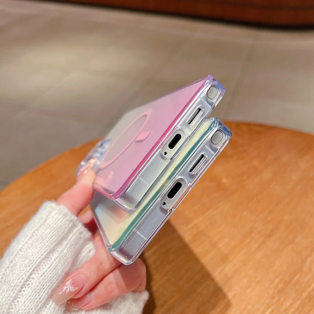 Luxus Magsafe Hülle mit Farbverlauf für Samsung