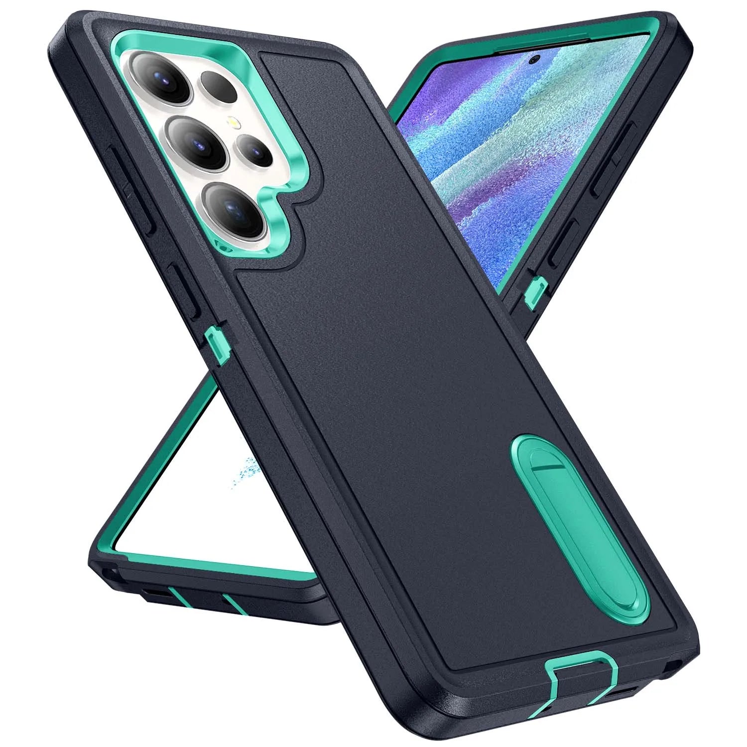 Robuste 3-in-1 Hülle mit Ständer für Galaxy S25–A56